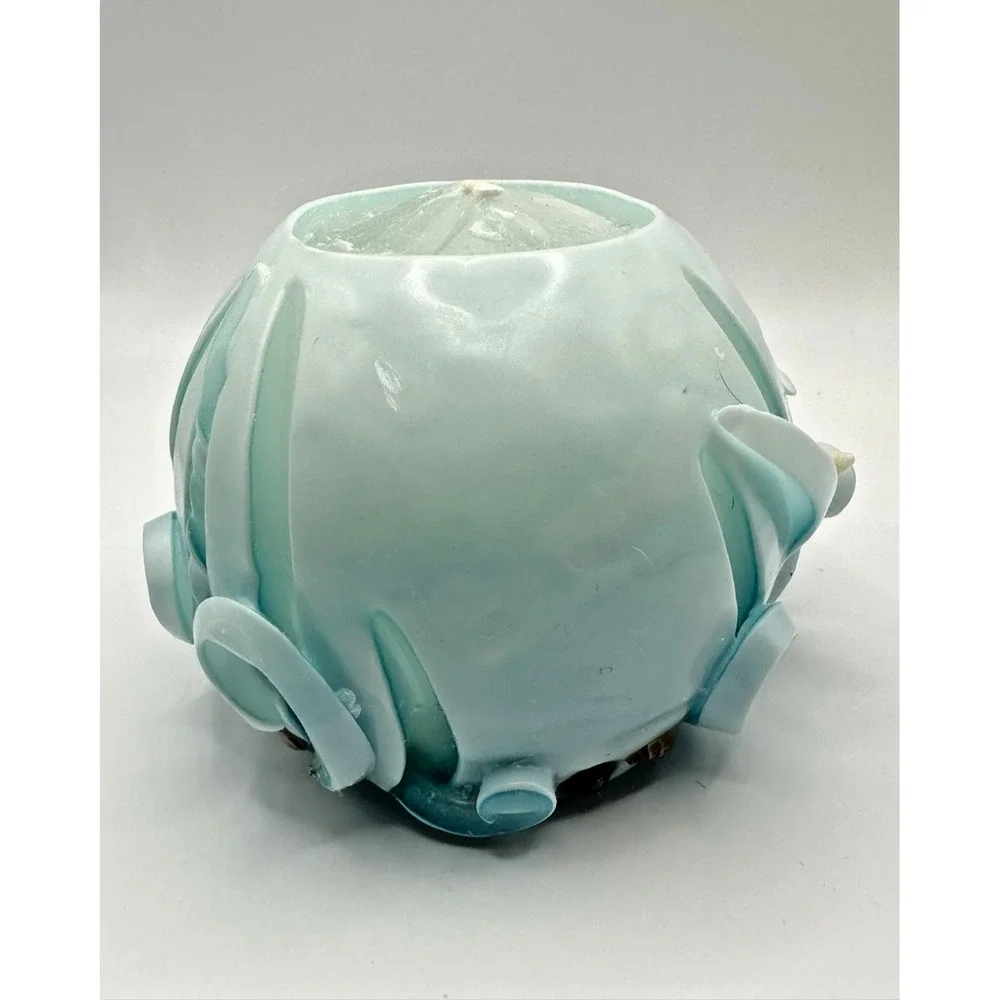 NEW Wax & Beyond Candle Hand Dipped&Carved Glow Refillable Beach Coast Sea Shell